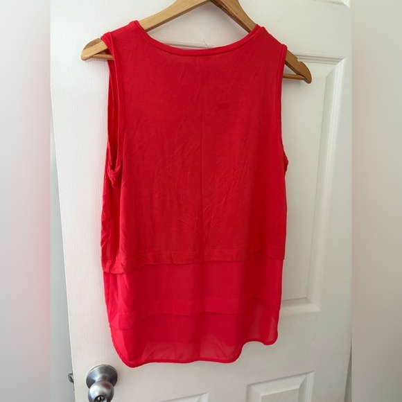 Michael Kors large red layered tank sleeveless top - Picture 5 of 11